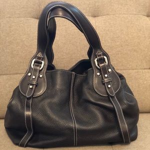 Furla chocolate leather purse